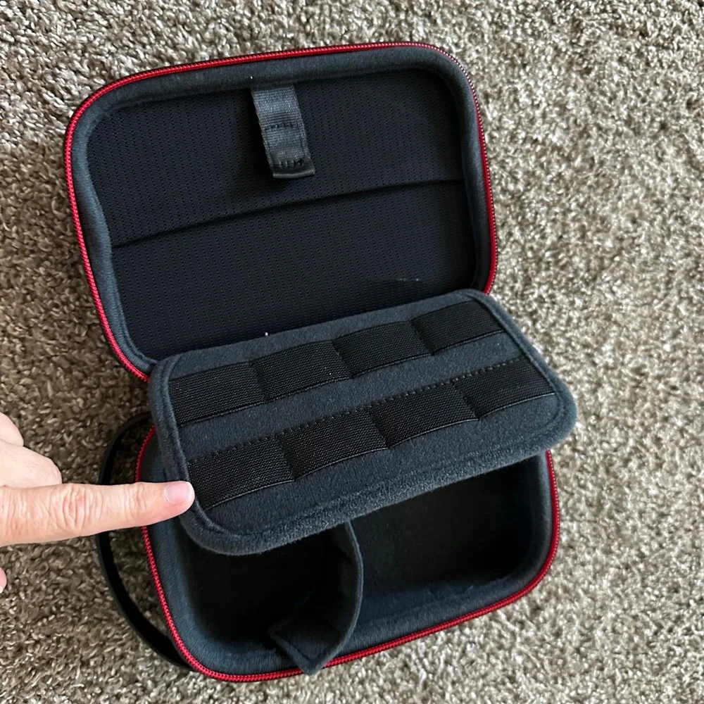 PGYTECH Mini Carrying Case for DJI Osmo or GoPro Pocket black with red trim